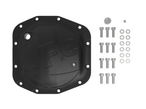Jeep Wrangler Differential Cover - Front - aFe - Pro Series, Dana M210 - Black - `18-`25