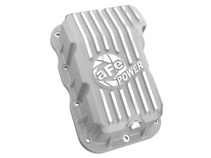 Jeep Wrangler Transmission Pan - aFe - Street Series w/ Machined Fins - Raw - `18-`25