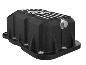 Jeep Wrangler Transmission Pan - aFe - Pro Series with Machined Fins - Black - `18-`25
