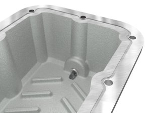 Jeep Wrangler Transmission Pan - aFe - Pro Series with Machined Fins - Black - `18-`25
