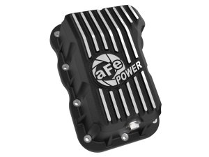 Jeep Wrangler Transmission Pan - aFe - Pro Series with Machined Fins - Black - `18-`25