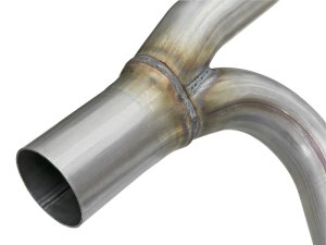 Jeep Wrangler Unlimited Performance Exhaust - aFe - Twisted Steel Y-Pipe w/ Loop Relocation Pipe - `12-`18