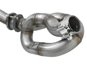 Jeep Wrangler Unlimited Performance Exhaust - aFe - Twisted Steel Y-Pipe w/ Loop Relocation Pipe - `12-`18