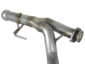 Jeep Wrangler Performance Exhaust - aFe - Twisted Steel Y-Pipe 2-1/4in 409 SS - `18-`25