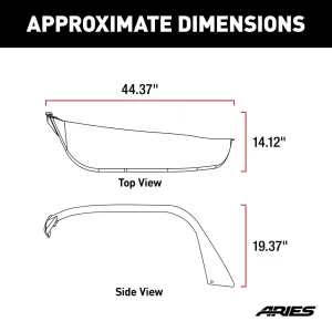 Jeep Wrangler JL Fender Flares - Front - Smooth