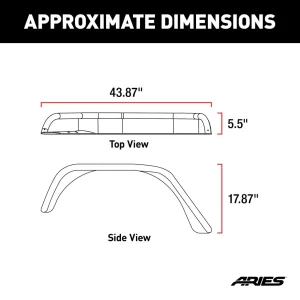 Jeep Wrangler JK Fender Flares - Rear - Smooth