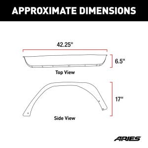 Jeep Wrangler JL Fender Flares - Rear - Smooth Jeep Wrangler JL Fender Flares - Rear - Smooth