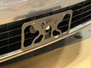 Jeep Renegade License Plate Mount - Platypus - Grille Mount