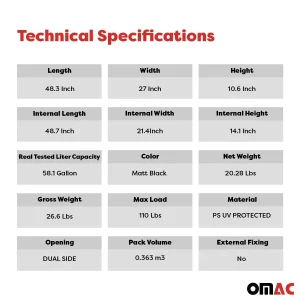 Roof Rack Cargo Box - 8 Cubic Feet - Dual Side Opening - Black Roof Rack Cargo Box - 8 Cubic Feet - Dual Side Opening - Black