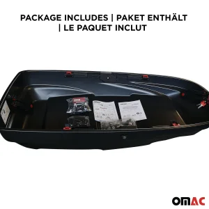 Roof Rack Cargo Box - 8 Cubic Feet - Dual Side Opening - Black Roof Rack Cargo Box - 8 Cubic Feet - Dual Side Opening - Black