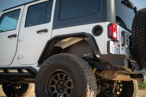 Jeep Wrangler JK Inner Fenders - Rear - DV8 Offroad - Satin Black - `07-`18