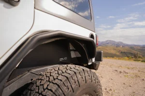Jeep Wrangler JK Inner Fenders - Rear - DV8 Offroad - Satin Black - `07-`18