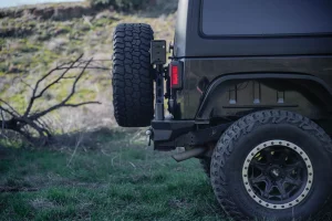 Jeep Wrangler JK Tire Carrier - DV8 Offroad - MTO Bumper - `07-`18