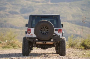 Jeep Wrangler JK Tire Carrier - DV8 Offroad - MTO Bumper - `07-`18