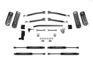 Jeep JL Suspension Lift Kit - Front + Rear - Fabtech - 3in Trail w/Stealth - `18-`21