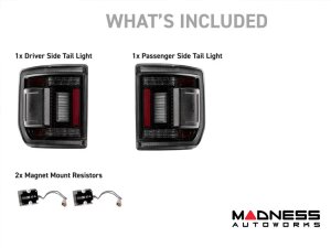 Jeep Gladiator JT LED Tail Lights - XB LED Series - Morimoto - Low Profile - Smoked Jeep Gladiator JT LED Tail Lights - XB LED Series - Morimoto - Low Profile - Smoked