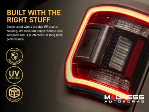 Jeep Gladiator JT LED Tail Lights - XB LED Series - Morimoto - Low Profile - Smoked Jeep Gladiator JT LED Tail Lights - XB LED Series - Morimoto - Low Profile - Smoked