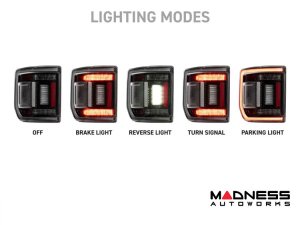 Jeep Gladiator JT LED Tail Lights - XB LED Series - Morimoto - Low Profile - Smoked Jeep Gladiator JT LED Tail Lights - XB LED Series - Morimoto - Low Profile - Smoked