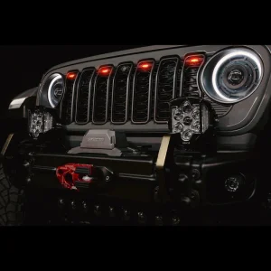 Jeep Wrangler JL Grille LED Kit - ORACLE Lighting - Pre-Runner Style - Clear - `24-`26 Jeep Wrangler JL Grille LED Kit - ORACLE Lighting - Pre-Runner Style - Clear - `24-`26
