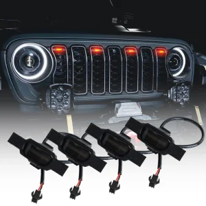 Jeep Wrangler JL Grill LED Kit - ORACLE Lighting - Pre-Runner Style - Tinted - `24-`26 Jeep Wrangler JL Grill LED Kit - ORACLE Lighting - Pre-Runner Style - Tinted - `24-`26