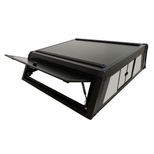 Chevrolet Colorado Truck Cap - Westin - EXP - Textured Black - Sliding Front Glass