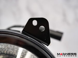 Jeep Wrangler JL Headlights - LED w/ Halos - Black Housing - 9"