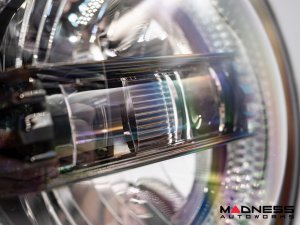 Jeep Wrangler JL Headlights - LED w/ Halos - Black Housing - 9"