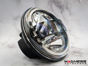 Jeep Gladiator JT Headlights - LED w/ adaptors - Black Housing - 7" 