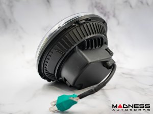 Jeep Gladiator JT Headlights - LED w/ adaptors - Black Housing - 7" 