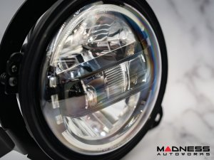 Jeep Gladiator JT Headlights - LED w/ adaptors - Black Housing - 7" 