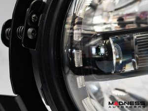 Jeep Gladiator JT Headlights - LED w/ adaptors - Black Housing - 7" 