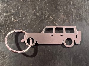 Keychain - Jeep Wrangler Silhouette
