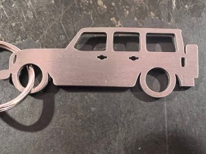 Keychain - Jeep Wrangler Silhouette