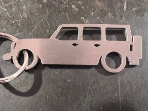 Keychain - Jeep Wrangler Silhouette