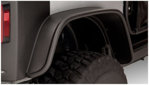 Jeep Wrangler JK Fender Flares - Front + Rear - Bushwacket - Flat Style - 2 Door