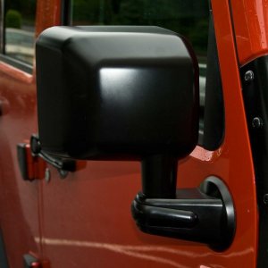 Jeep Wrangler JK Door Mirror - Right - OMIX - Black - `07-`18