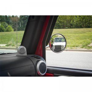 Jeep Wrangler JK Quick Release Mirror Kit - Rugged Ridge - Adjustable - Black - `07-`16