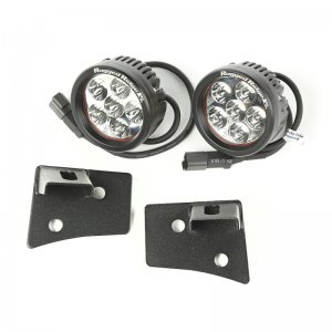 Jeep Wrangler JK LED Kit - Windshield - Rugged Ridge - Textured - Black - `07-`18