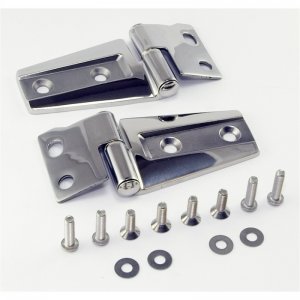 Jeep Wrangler JK Hood Hinges - Rugged Ridge - Stainless Steel - `07-`18