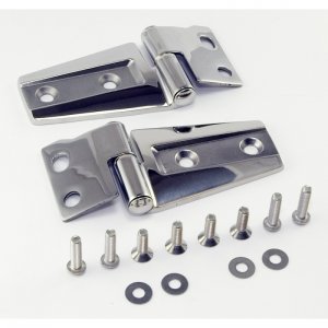 Jeep Wrangler JK Hood Hinges - Rugged Ridge - Stainless Steel - `07-`18