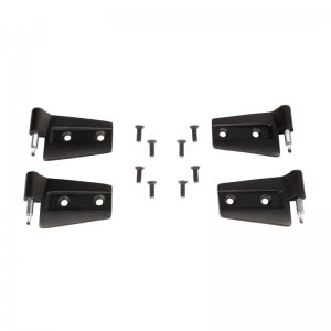 Jeep Wrangler JK Door Hinge Kit - Front + Rear - Rugged Ridge - Black - `07-`18