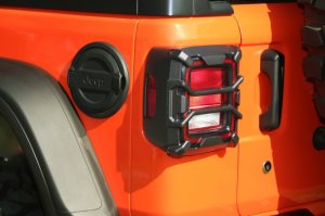 Jeep Wrangler JL Tail Light Guard - Rugged Ridge - Elite - Black - `18-`22