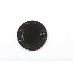 Jeep Wrangler JK Gas Cap Door - Rugged Ridge - Non-Locking - Black - `07-`18