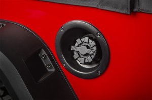Jeep Gladiator Fuel Cap - Rugged Ridge - Elite Aluminum - Black