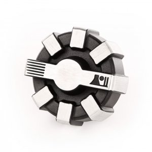 Jeep Gladiator Fuel Cap - Rugged Ridge - Elite - Brushed Aluminum - `20-`22