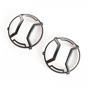 Jeep Wrangler JK Elite Headlight Guards - Rugged Ridge - Elite - Textured Black - `07-`18