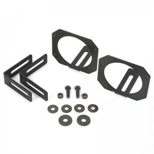 Jeep Wrangler JK LED Light Mount Brackets - Rugged Ridge - Circular - `07-`18