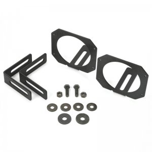 Jeep Wrangler JK LED Light Mount Brackets - Rugged Ridge - Circular - `07-`18