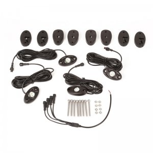 Jeep Wrangler JK LED Rock Light Kit - Rugged Ridge - White - `07-`18