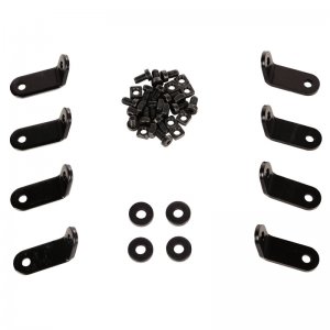 Jeep Wrangler JK Light Bar Mount - Rugged Ridge - Elite Fast Track - Black - `07-`18